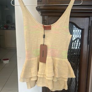 Missoni ruffle tank top